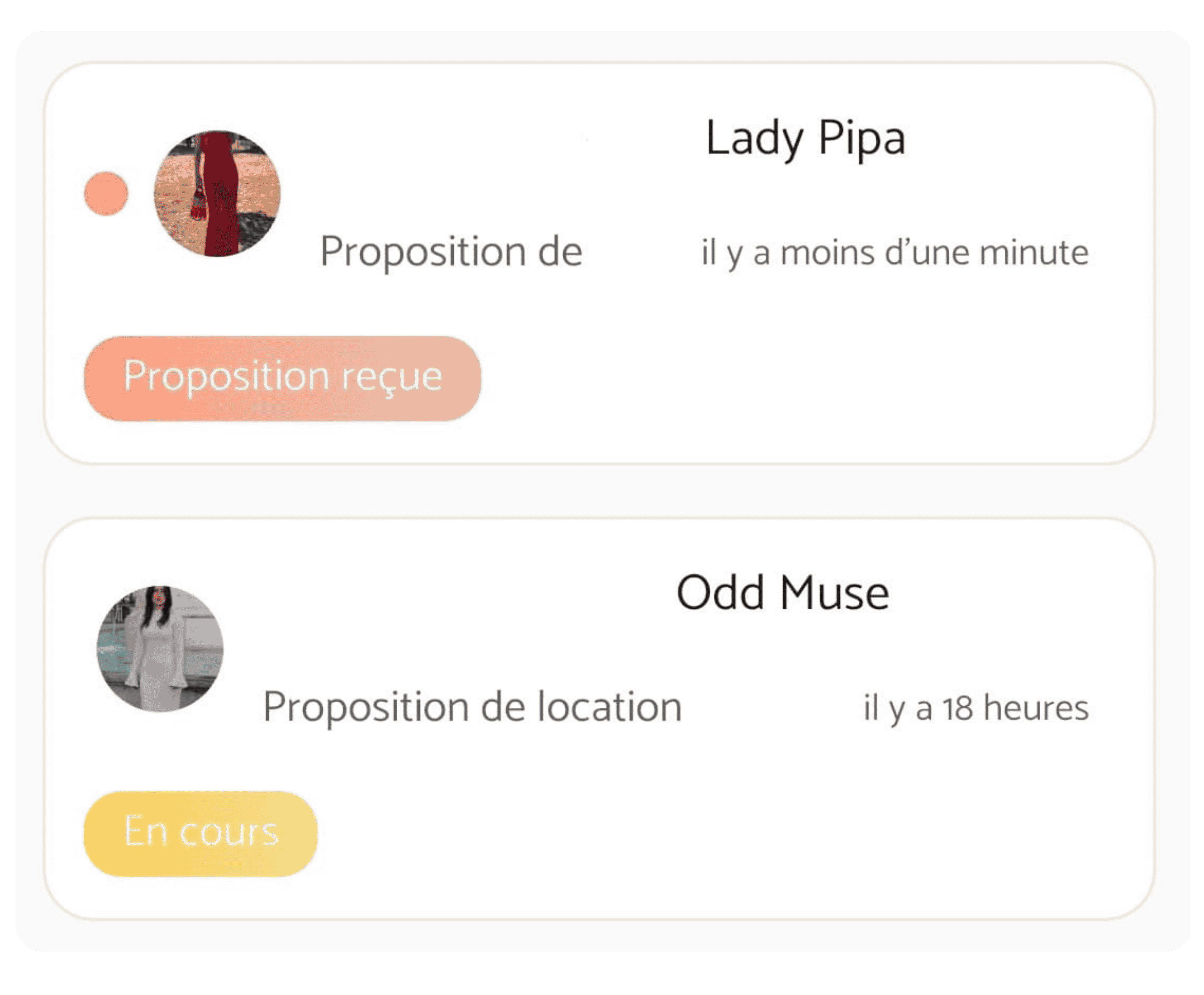 Recevoir des offres de location